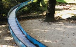 【蛇ヶ谷公園】全長130m！子供もおおはしゃぎな熊本県下最長のローラー滑り台有する公園！《玉名市立願寺》