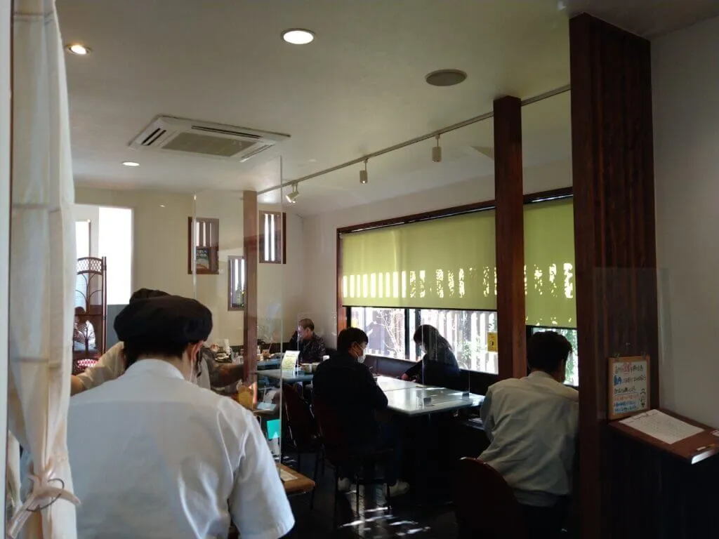 Inside the restaurant