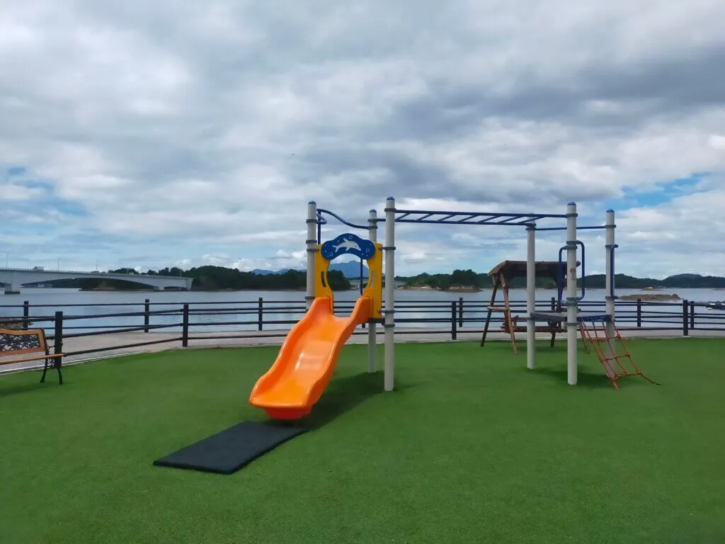 Ocean view from the playground
