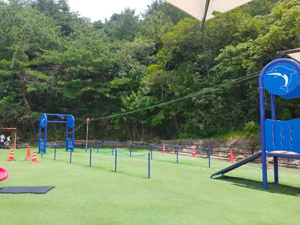Tarzan rope at the playground